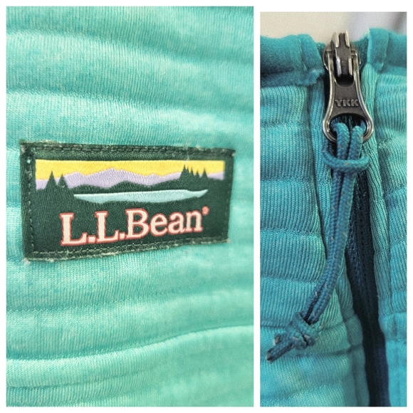 L.L. Bean Airlight Full-Zip Vest Teal Green Sleeveless Lightweight Women's M - Picture 12 of 17